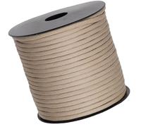 Corda da Paracadute Paracord da 4mm A 9 Anime - Corda di Sopravvivenza in Nylon Resistente per Campeggio, Escursionismo, Emergenza, Corda di Ancoraggio per Tenda, Amaca(50M)(Beige.)