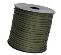 Corda da Paracadute Paracord da 4mm A 9 Anime - Corda di Sopravvivenza in Nylon Resistente per Campeggio, Escursionismo, Emergenza, Corda di Ancoraggio per Tenda, Amaca(50M)(Verde Militar)