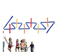 Corda da passeggio in età prescolare - Corde di transizione colorate staccabili con 12 comode maniglie, guinzaglio di sicurezza con supporto ad anello stabile | Corda di sicurezza Noctilucen