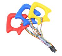 Corda da Passeggio Scolastica Manico Tondo 3 Pezzi | Ragazzo Ragazza e Toddler, Imbracatura di Sicurezza per Camminare All'aperto e Campeggio, Nastro Webbing e Pp Colore Casuale