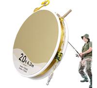 Corda da pesca intrecciata, lenza per la pesca sul ghiaccio | Catena di collegamento del conduttore di giunzione senza nodi da pesca, filo intrecciato in nylon resistente per la pesca del ghiaccio per