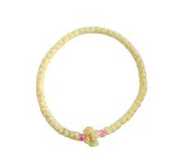 Corda da preghiera komboskini greca cristiano ortodossa benedetta, fatta a mano, Chotki sottile dal mount Athos bianco (Grecia)