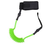 Corda da surf, resistente in TPU elastico per caviglie, in lino, per tavole da surf (nucleo verde e bianco fluorescente)