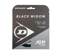 Corda da Tennis Dunlop Black Widow 17G Nera 12m - Corda co-Poliestere High-Spin