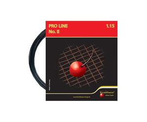 Corda da tennis Kirschbaum Pro Line No. II (12 m) - Nero (1.15 mm)