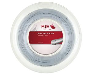 Corda da tennis MSV Co. Focus (200 m) - white - Bianco (1.23 mm)