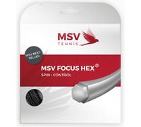 Corda da tennis MSV Focus Hex (12 m) - Nero (1.27 mm)