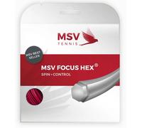 Corda da tennis MSV Focus Hex (12 m) - red - Rosso (1.18 mm)