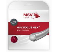 Corda da tennis MSV Focus Hex (12 m) - red - Rosso (1.23 mm)