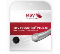 Corda da tennis MSV Focus Hex Plus 38 (12 m) - Nero (1.20 mm)