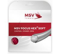 Corda da tennis MSV Focus Hex Soft (12 m) - red - Rosso (1.25 mm)