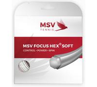 Corda da tennis MSV Focus Hex Soft (12 m) - white - Bianco (1.25 mm)