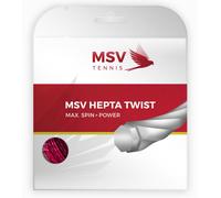 Corda da tennis MSV Hepta Twist (12 m) - Rosso (1.15 mm)