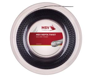 Corda da tennis MSV Hepta Twist (200 m) - anthracite - Nero (1.15 mm)