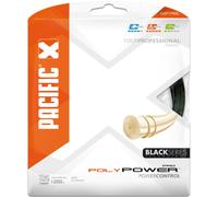 Corda da tennis Pacific Poly Power Pro (12,2 m) - Nero (1.30 mm)