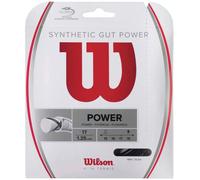 Corda da tennis Wilson Synthetic Gut Power (12,2 m) - Nero (1.30 mm)