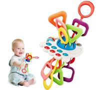 Corda da Tirare in Silicone, Gioco Sensoriale Montessori Neonato 18+ Mesi