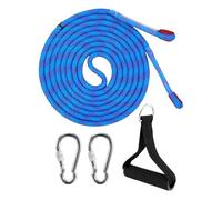 Corda da traino da slitta, corda da slitta, set di corda da slitta invernale | Corda da traino per bambini da 13 piedi, corda da traino resistente con moschettone, kit di corda da slitta invernale per
