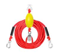 Corda da traino dal design professionale 24FT Doppio gancio Bungee Pull Strap con regolatore in PVC per appassionati sport acquatici Galleggiante per sport acquatici