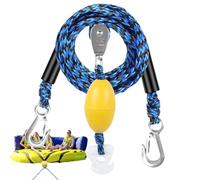 Corda Da Traino Per Barca | Cavo di supporto fino a 4 utenti | Con Gancio E Puleggia Girevole 360° Corde Sci E Sport Acquatici | Per Palla Galleggiante, Pontone, Bar Gonfiabile, Kayak