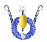Corda da traino per barche 4,8 m, robusta con palla galleggiante e ganci per vela, traino, allenamento, surf, salvataggio, lago, rimorchio, fiume, motoslitta,