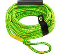 Corda da traino per sci nautico e wakeboard, 22,9 m, in PVC, gonfiabile, con manico, resistente ai raggi UV, alta visibilità, blu e bianco, per accessori sportivi Lake River (E)