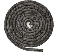 Corda Daaxing per stufa a legna, corda resistente al calore per porte di brucia-legna, vetro e guarnizione del camino, guarnizione in fibra di vetro per stufe a legna (3M, 6MM)