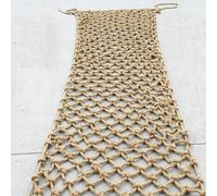 Corda Decorativa per Interni o Esterni, rete di Canapa per Protezione Bambini e Gatti, Ringhiera del Balcone, Rete di Sicurezza (0.5x9m)