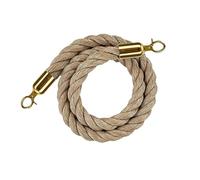 Corda del montante, Corde di sicurezza for il controllo della folla, corde for pali, barriera in corda canapa con bottoni automatici lucidi - Oro || 3,0 m(Gold,2.2m)