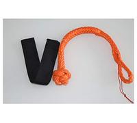 Corda dell'argano, 2Pack arancione 8mm * 80mm Sintetico morbido catena in canottaggio ATV UTV SUV 4x4 Recupero di camion insieme a recupero corda 2pack