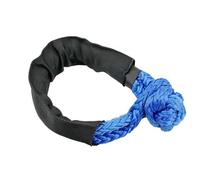 Corda dell'argano, Grillo morbido sintetico con resistenza alla rottura da 41.000 libbre Grilli robusti 1/2 "X 22 pollici custodia protettiva for il recupero del veicolo(Blauw)