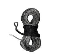 Corda di ancoraggio, 13500lbs Accessori for auto da esterno Camion Barca Sostituzione di emergenza Corda sintetica for verricello 26mx8mm Cavo a 12 fili,Multiuso(Grey)