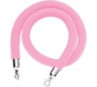 Corda di ancoraggio in velluto, barriera per controllo della folla, 0,6-3 m, corda barriera per coda di montante, barriera per hotel, ospedale, banca, controllo della folla, rossa, 2,7 m (rosa, 2,2 m)