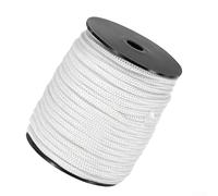 Corda di avviamento a strappo in nylon, 4 mm x 30 m, colore bianco, per tosaerba, motoseghe, decespugliatori, attrezzature per esterni, parti di ricambio per un facile