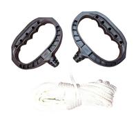 Corda di avviamento da 4,5 mm x 10 m, resistente, intrecciata, per spazzaneve, tosaerba, generatore, include 2 maniglie, compatibile con Ariens Tecumseh Briggs & Stratton