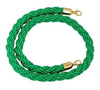 Corda di barriera for code, corde da 1/1,5/2/2,5/3 m for il controllo della folla, pali di linea for barriere in canapa, pali di sicurezza(Green,2.5M)