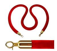 Corda di barriera in velluto, cintura di barriera in corda per code, corda di controllo della folla rossa, pali in corda di velluto/barriera per code, corda di ostacolo per matrimoni all'aperto