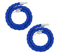 Corda di barriera per coda, corda di sostegno, Corda di sostegno da 1/1,5/2/2,5/3 metri, corda controllo della folla, canapa intrecciata for divisorio coda(Bule,2.5meter)