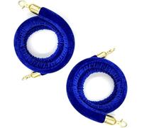 Corda di barriera per la coda, For palo di sostegno 'ingresso, corda in velluto con gancio in oro lucido, 2 pezzi(1.5m/5ft)