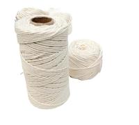 Corda di canapa intrecciata, Corda for macramè da 1/2/3/4/5/6/8/10/12 mm, corda in cotone naturale intrecciata, for fai te, lavori a maglia, creazione di ganci for piante(CC 12mm 3meter)