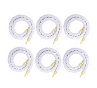 Corda di canapa per il controllo della folla, corda di canapa per musei/compagnie aeree, 6 pezzi, 1,5 m, 1,5 m, 1,8 m, 2,4 m, 3 m, colore bianco, 1,5 m