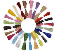 Corda di Carta Colorata 2mm Spago Carta Doppio Filo Cordoncino di Artigianato Ideale per Asilo Fatto a Mano Fai Da Te, Pacchi Regalo e Arti Creative Imballaggio 24 Pezzi x 30m (24 Colori)