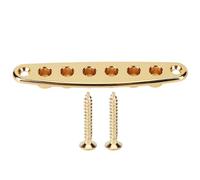 Corda di chitarra attraverso il piatto, gusti per montaggio della chitarra attraverso i traghetti a spago di basso in lega di zinco con viti per le bande musicali. (Gold)