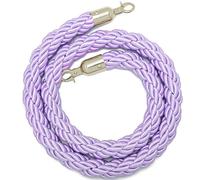 Corda di controllo con gancio, Corda di controllo della coda con bottoni automatici in metallo, multicolore, 2-13 piedi(Purple-silver Hooks,3ft/90cm)