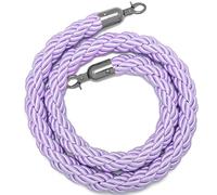 Corda di controllo con gancio, Corda di controllo della coda con bottoni automatici in metallo, multicolore, 2-13 piedi(Purple-black Hooks,2ft/60cm)