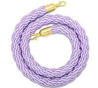 Corda di controllo con gancio, Corda di controllo della coda con bottoni automatici in metallo, multicolore, 2-13 piedi(Purple-gold Hooks,3ft/90cm)
