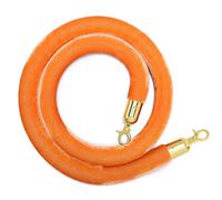 Corda di controllo, corda barriera for pali for il della folla, velluto for coda, for for grandi inaugurazioni teatri (rosso 2, 1,5 m/5 piedi/59 pollici)(Orange,1.4m/4.6ft/55in)