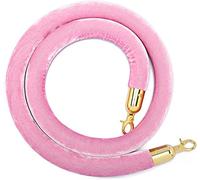 Corda di controllo della folla, 1.2" Thick Crowd Control with, Velvet Replacement Rope for Red Carpet, 5ft Long(Pink)