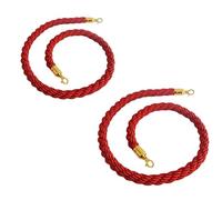 Corda di controllo della folla, Barrier for Crowd Control,Stanchion Hemp Rope Barriers Queue Line for Posts Pole 1/1.5/2/2.5/3meter(Red,2.5meter)