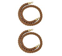 Corda di controllo della folla, Barrier for Crowd Control,Stanchion Hemp Rope Barriers Queue Line for Posts Pole 1/1.5/2/2.5/3meter(Brown,2.5meter)